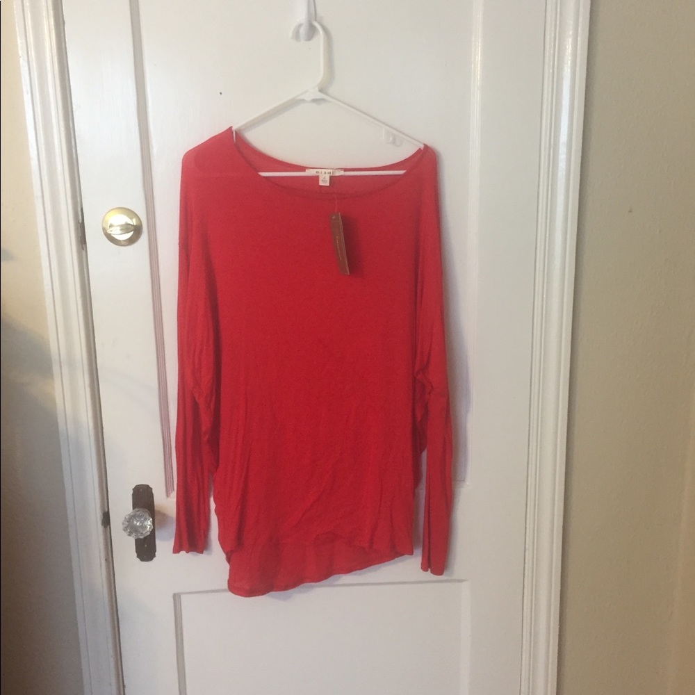 Francescas Red Knock off Piko NWT